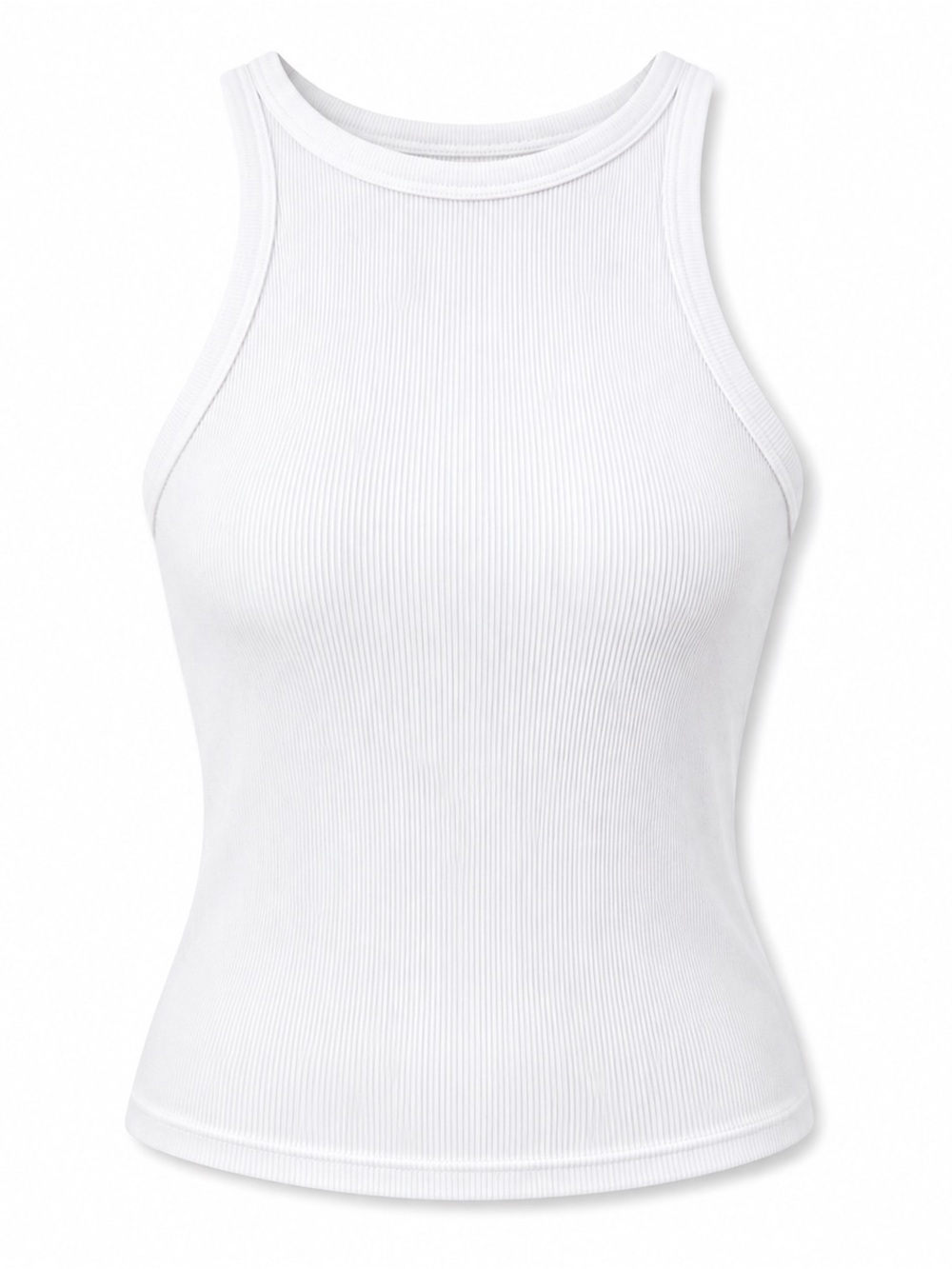 NWT Aritzia Wildred White Ribbed High-Neck Tank